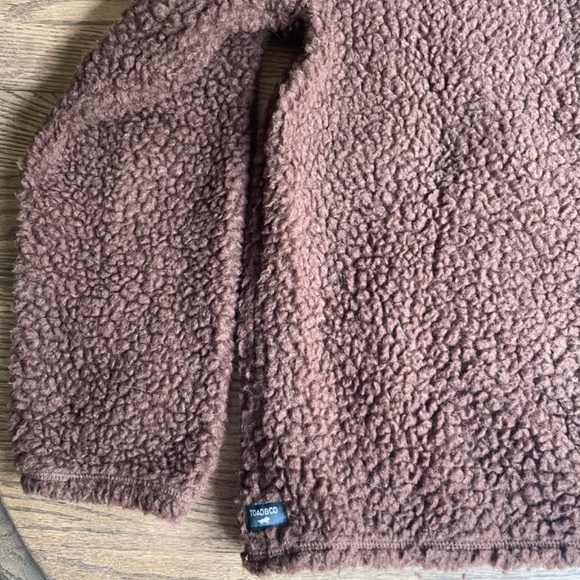 Toad & Co (M) Sespe Sherpa brown fleece hoodie jacket brown - Picture 6 of 10